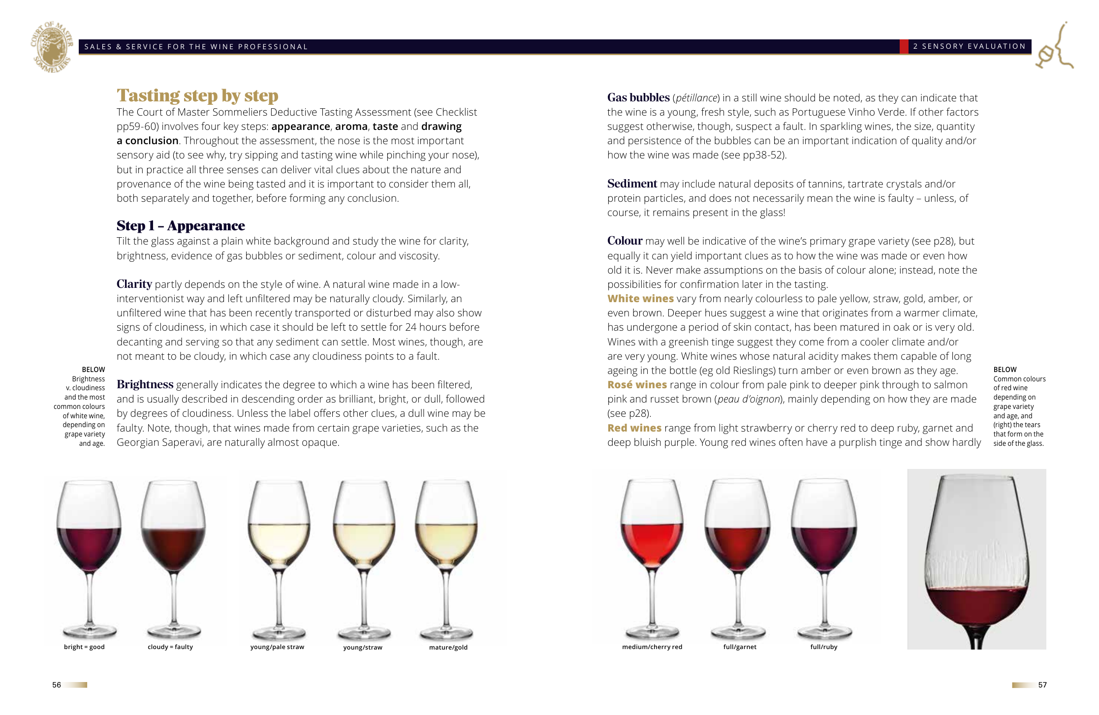 A page from Chapter 2: Tasting step by step &mdash; appearance