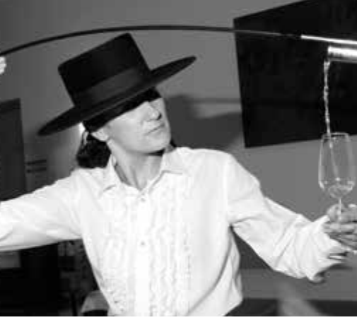 The venenciador pouring sherry — from Sommelier, Chapter 4